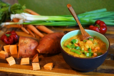 Split Pea Soup with Sweet Potato (plus 6 other vegan recipes!)
